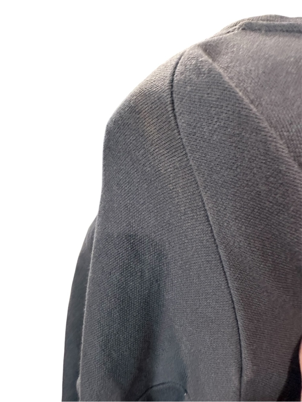 Ina Slate Blue Ruffle Tie-Sleeve Sweatshirt - Picture 3 of 4